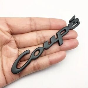 Metal Coupe car badge emblem